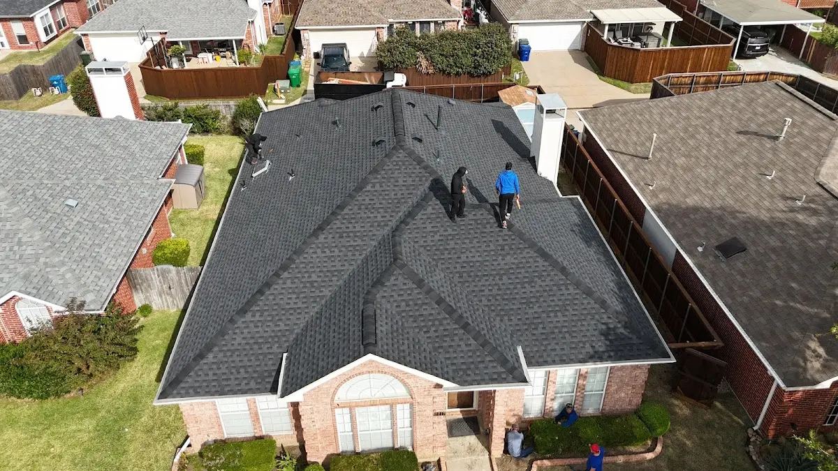 Slate & Tile Roof Repair work in progress on a Salinas property